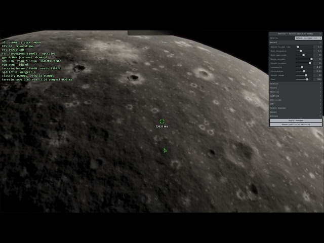 Babylon.js: Real Scale Planet full GPU with Concurrent Binary Trees