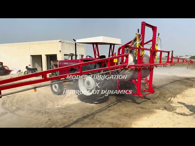 Testing Big Boom Sprayer With 85HP Tractor 