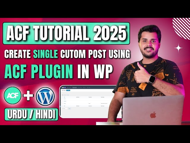 How to Create Single Custom Post Type Using ACF Free in WordPress | Custom Post Types Tutorial