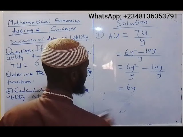 Derivation of Average Utility 