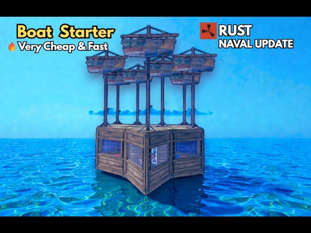 Starter Boat Base for SOLO/DUO/TRIO – Fast & Cheap | Rust Naval 2026 #rust