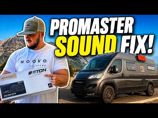 We Finally Fixed the TERRIBLE Ram ProMaster Sound System!