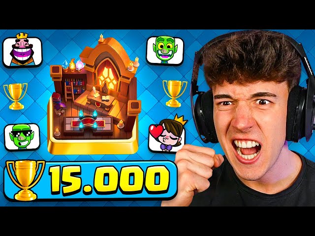 CONSIGO 15.000 COPAS CON MI MAZO FAVORITO en CLASH ROYALE