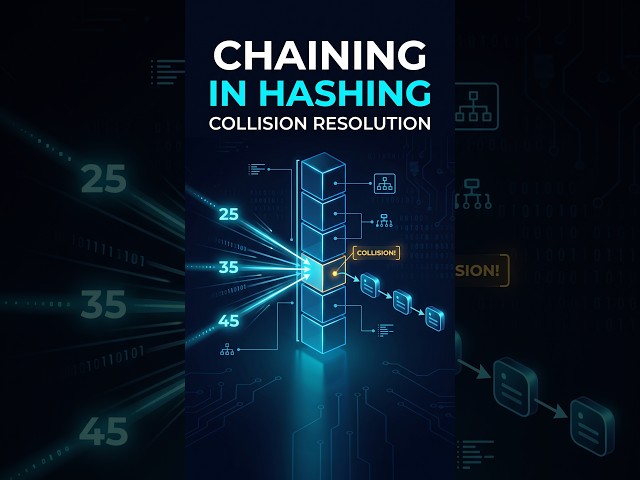 Chaining in Hashing Explained | Open Hashing | Data Structures #Shorts
