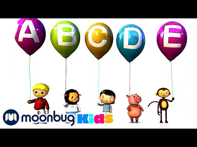 ABC Balloons | Little Baby Bum | Moonbug Kids Fun KARAOKE Time | Learn English for Kids