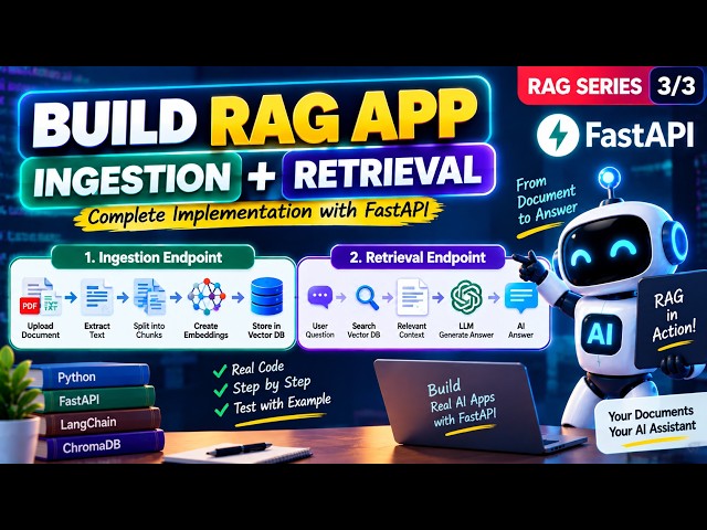 Build a RAG Application with FastAPI | Ingestion + Retrieval Endpoints | Telugu