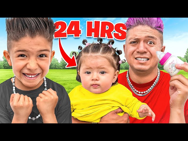 24 HRS SIENDO PAPÁ SOLTERO 😱