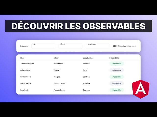 Angular et RxJS : un cas d'usage pour découvrir les observables (2023)