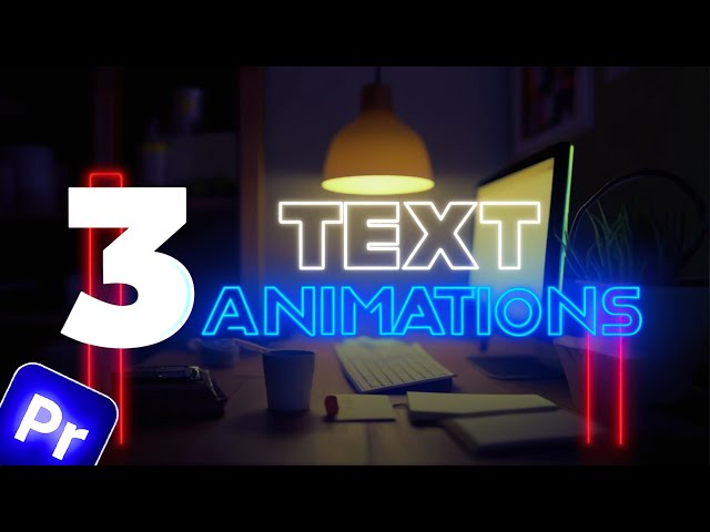 3 Easy Text Animations in Premiere Pro (Step-by-Step Guide) Premiere Pro Tutorial