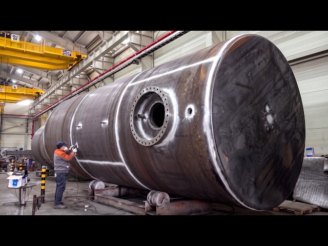 3 Giant Oil Tanks Built Every Day. 50,000L Fuel Storage Tank Factory