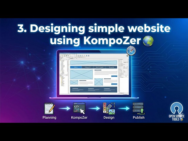 Standard 12 – Computer – Chapter 3 – Designing Simple Website Using KompoZer (English Medium) GSEB