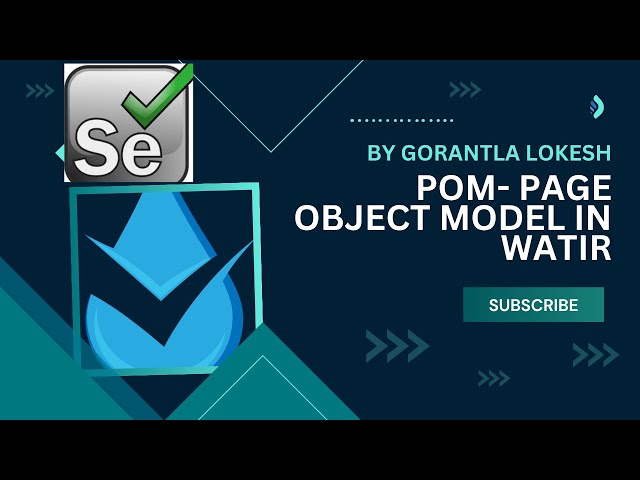 Part 16 POM - Page Object Model Setup in Watir | #watir #ruby #pom