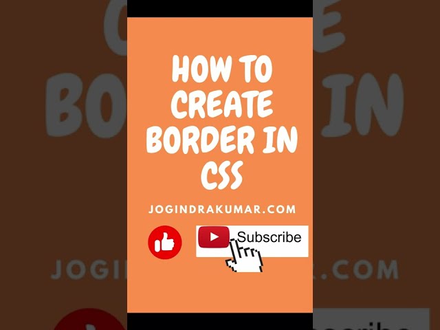 HOW TO CREATE SOLID BORDER IN CSS HTML #html #css #shorts #border