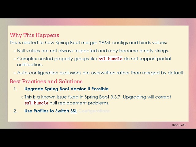 How to Disable ssl.bundle Locally in Spring Boot: Config Overrides Explained