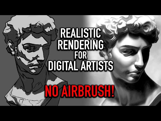 Art Tutorial REALISTIC RENDERING | PAINT WITHOUT AIRBRUSH