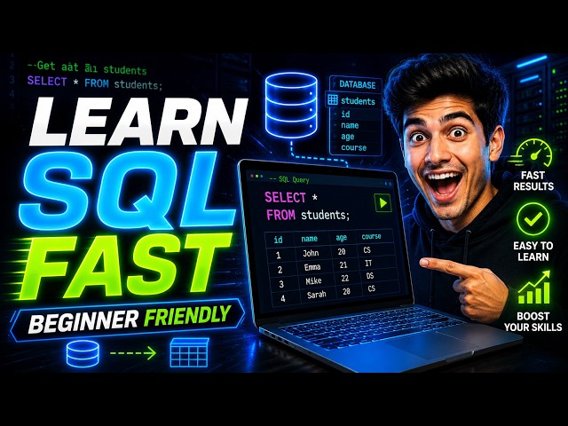 Learn SQL in 10 Minutes 🚀 | Beginner SQL Tutorial 2026