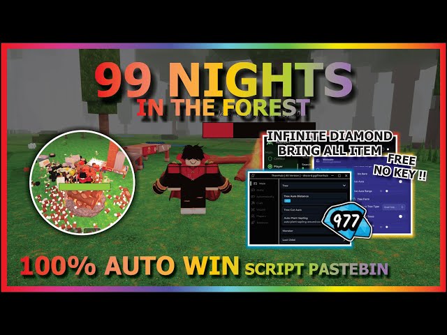 99 NIGHTS IN THE FOREST Script Pastebin 2025 INFINITE DIAMOND, KILL AURA, BRING ALL ITEM (NO KEY) 🐸