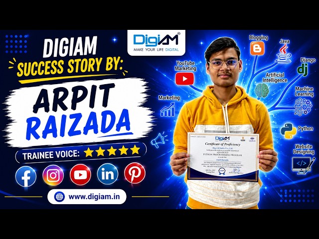 Why Arpit Choose DigiAM for Python Course | Bareilly, Delhi & Noida