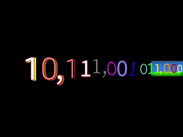Binary Numbers 0 to Octillion with sound effects