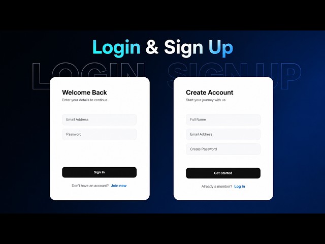 Create a Flip Login & Register Form 😍 | HTML CSS UI Design Tutorial