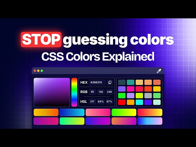 Every CSS Color Format Explained in 10 Minutes