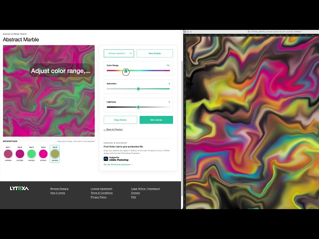 LYTEXA Color Lab — Color Development Before Licensing