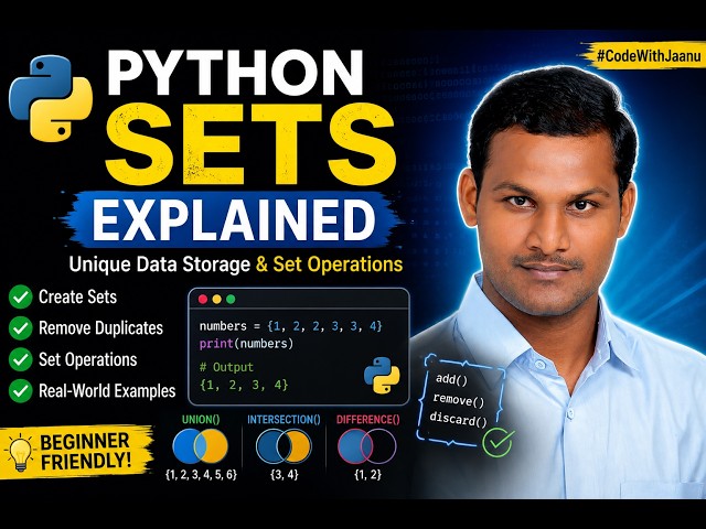 Python Sets Explained | Unique Data Storage and Set Operations