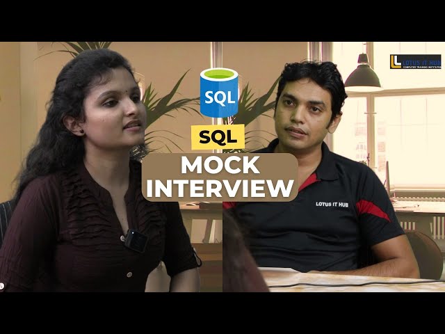 Fresher Mock Interview SQL | Technical Round | SQL Interview for Fresher | HR Interview  | it  Pune