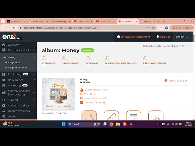 How long Does it Take Onerpm music distribution to Approve a song - Song approval for Distribution