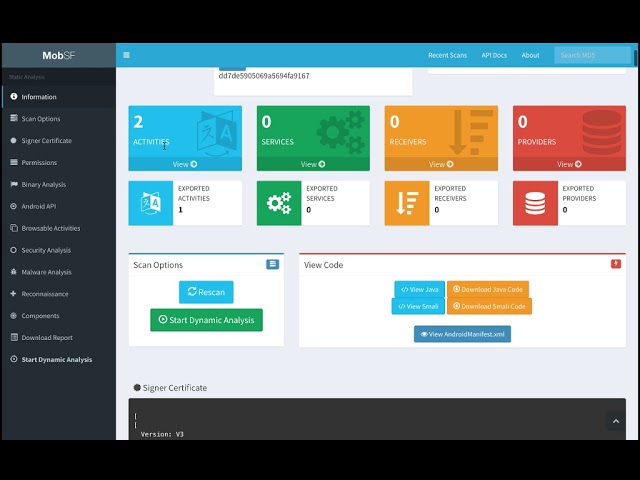 Introduction to Android Reverse Engineering using MobSF