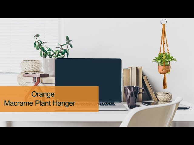 2026 - New Updated !!! ORANGE- macrame plant hanger for macrame starter 