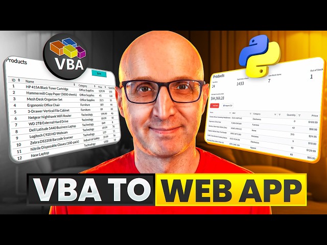 I Rebuilt My VBA Inventory Tool into a Python Web App