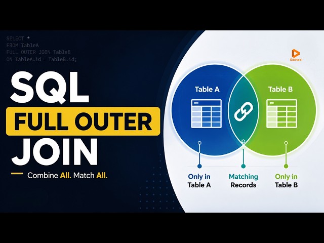 SQL FULL OUTER JOIN Explained with Examples | Database Tutorial