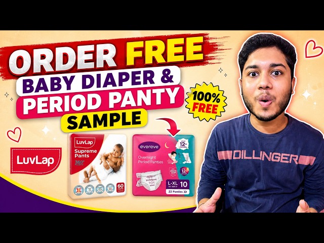 LuvLap Free Sample Offer 😍 | Get FREE Baby Diaper + Period Panty Sample | LuvLap Freebie 2026