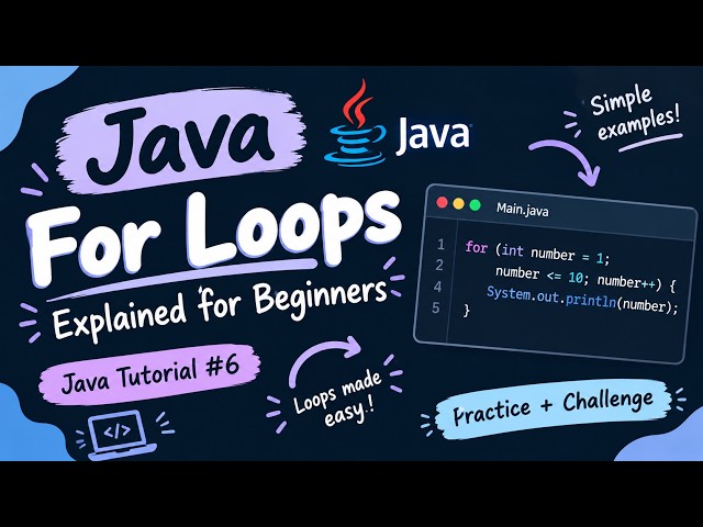 Java For Loops Explained for Beginners | Java Tutorial #6