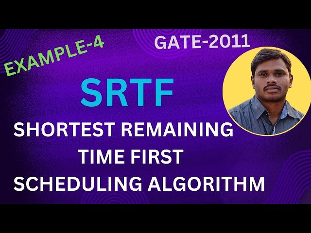 21. SHORTEST REMAINING TIME FIRST (SRTF) SCHEDULING ALGORITHM WITH EXAMPLE 🔥 | Telugu | OS