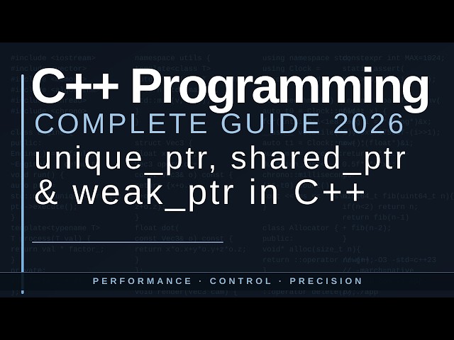 Smart Pointers in C++ | unique ptr, shared ptr and weak ptr in C++