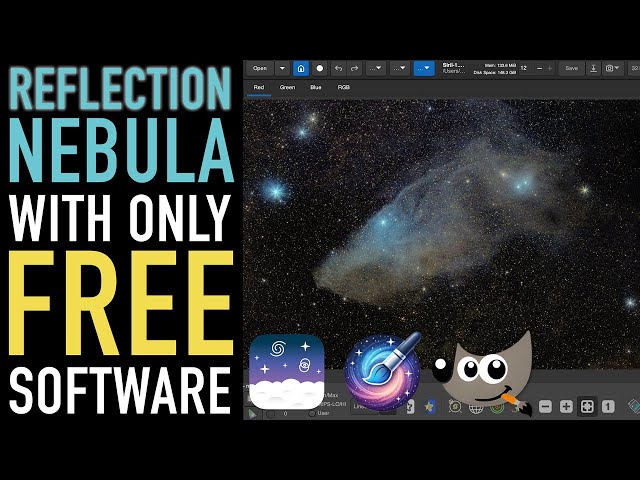 How to process a Reflection Nebula with the latest in FREE SOFTWARE