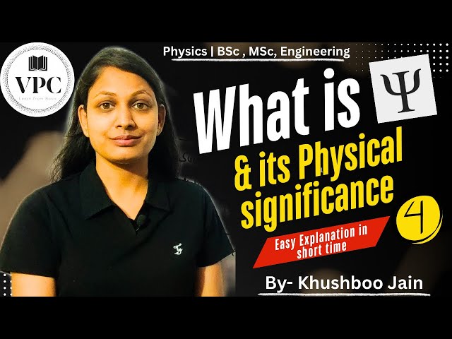 Wave function & its physical significance | lect.-04 |#quantum mechanics 