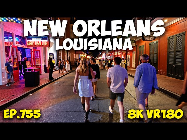 Bourbon Street After Dark: Historic Red Light District? ep.755 #8k #vr180 #3d #travel