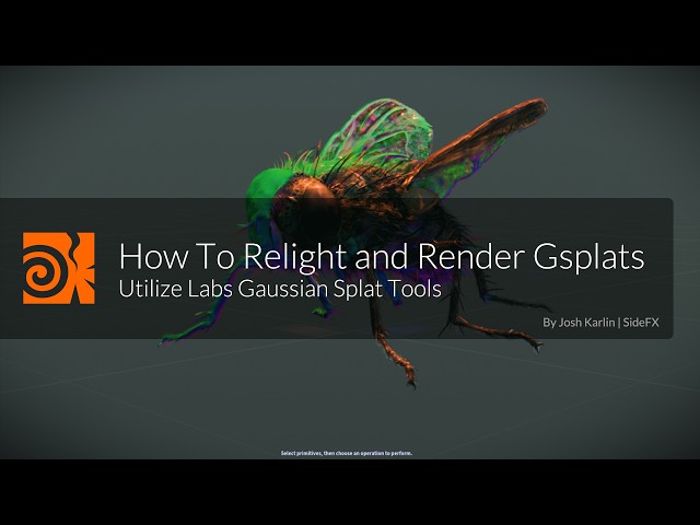 Houdini 22 | How to Relight and Render Gsplats
