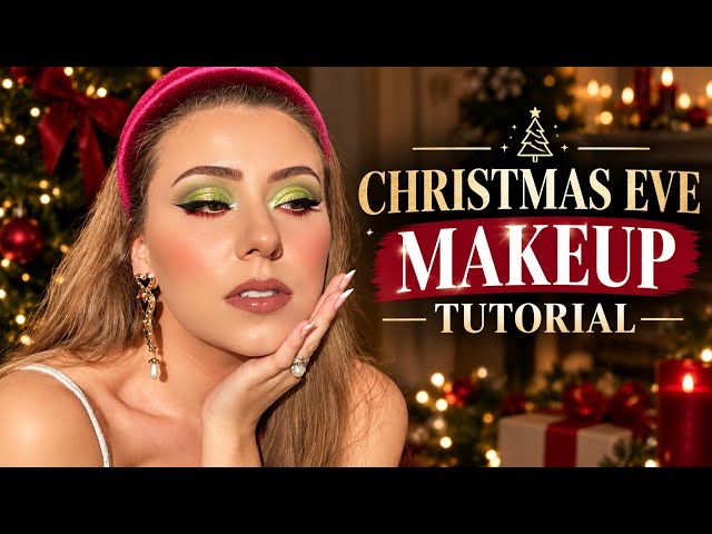 TUTORIAL DE MAQUILLAJE PARA NOCHEBUENA 🎄✨ Look de maquillaje navideño glamuroso | Maquillaje para...