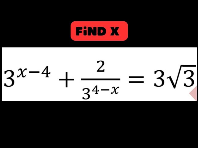 Exponential equation problem |Step by step solution 