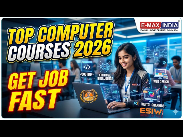 Top Job Oriented Computer Course | Best Software course for jobs | E-Max India Software Courses 2026