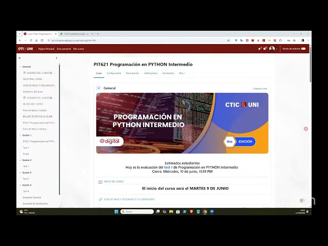 PROGRAMACIÓN EN PYTHON INTERMEDIO (Clase 2 de 6)