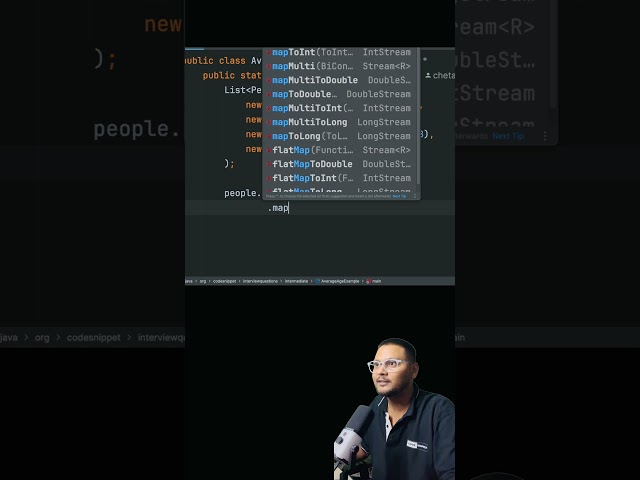 Find Average Age Of Person List ✅ #java #coding #javastream