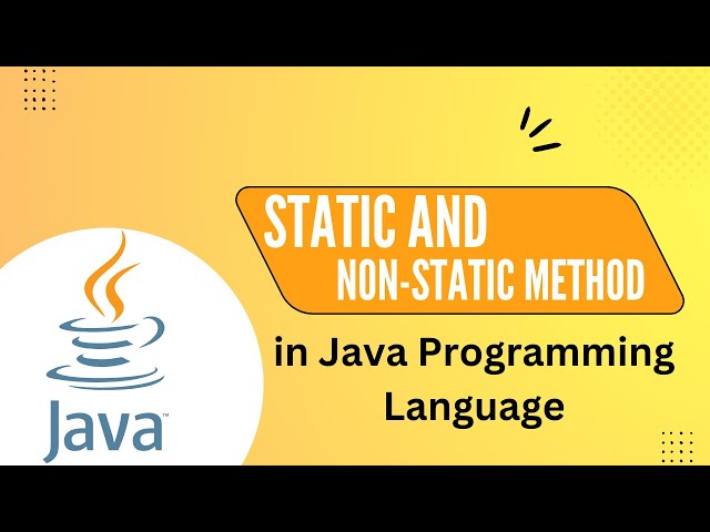 Java Tutorial : Static vs Non-Static Method