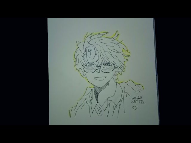 Drawing a Cool Anime Boy Sketch | Webtoon Style Pencil Art Tutorial