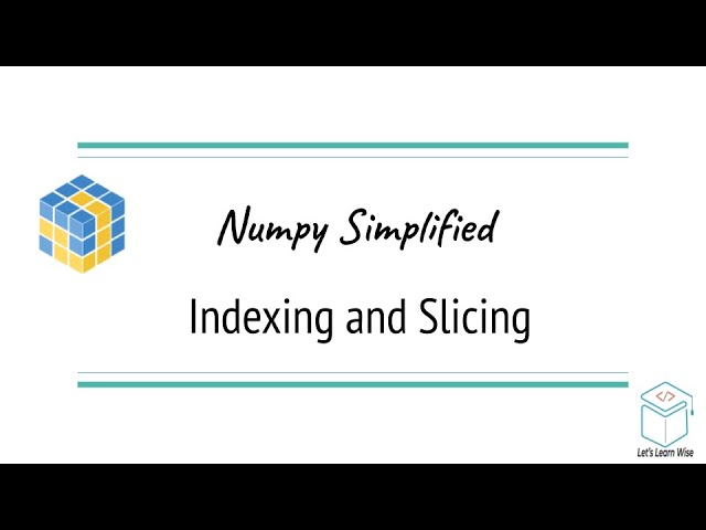 Numpy tutorials | 1D Array Indexing and Slicing Explained | AI Simplified