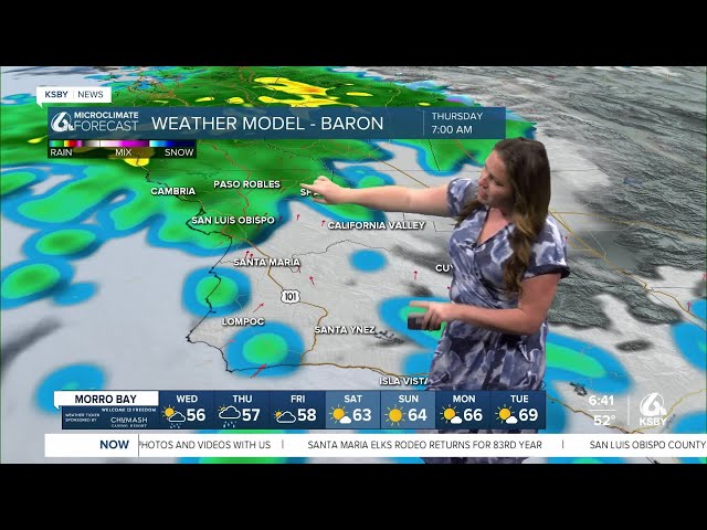 Low pressure brings cool, cloudy, windy, and rainy conditions on Wednesday
